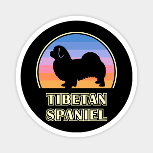 Tibetan Spaniel Vintage Sunset Dog Magnet